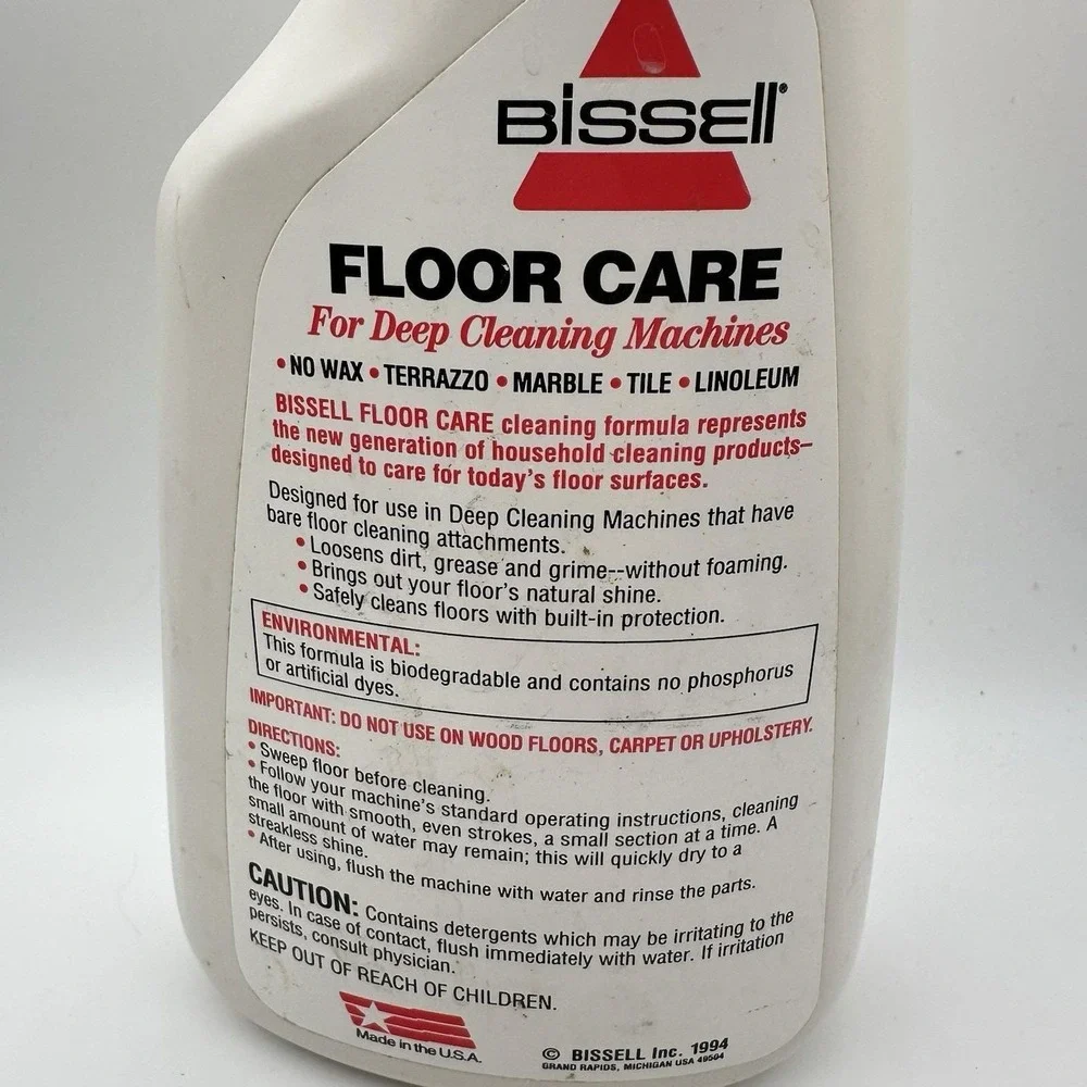 New Vintage Bissell Big Green Machine 1660 1671 1672 Attachment Fluid 16 Oz Full
